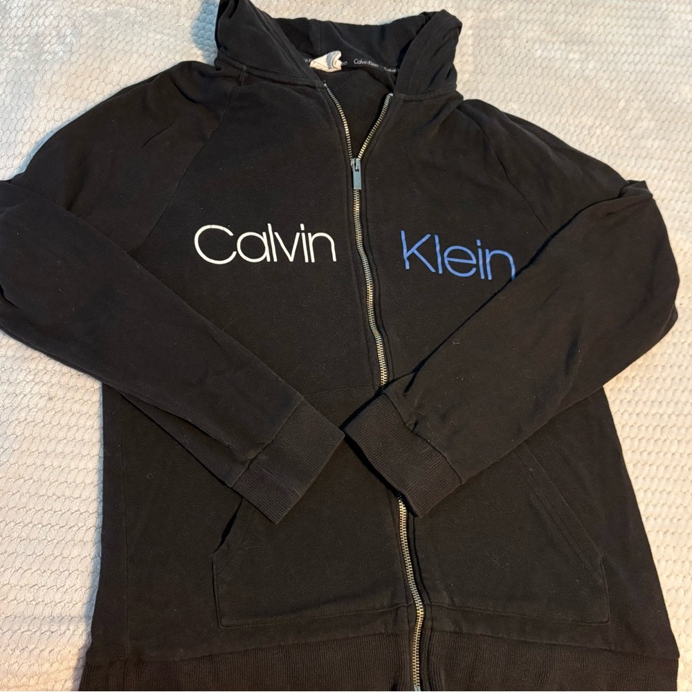Calvin Klein Black Zip-Up Hoodie
